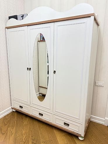 turk sobası: Oğlan və qız üçün, Təknəfərlik çarpayı, 2 tumba, Dolab, Komod — 1