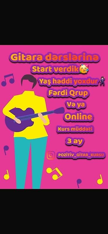 🎸 Gitara çalmağı xəyal edirsiniz? Elə bu gün başlayın! Heç vaxt gec