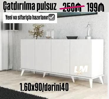 tort zakaz: Qonaq otağı üçün, Siyirməsiz, Güzgüsüz, Pulsuz quraşdırılma, Zəmanətsiz, Kredit yoxdur — 1