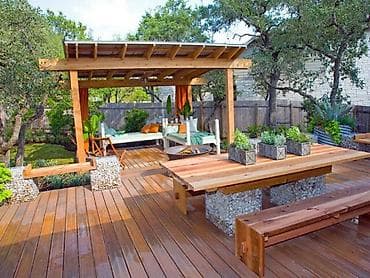 kixna mebeli: Açıq hava məkanları üçün taxta pergola – həyət, bağ və terraslar üçün — 4