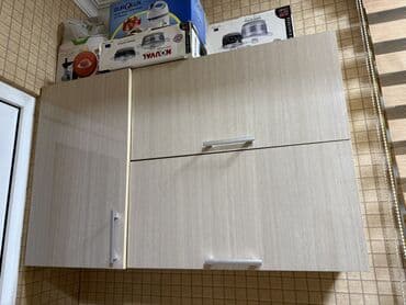 Кухонные гарнитуры: Mətbəx üst dolabı - Material: laminat/MDFlam səth, ağac teksturalı — 1