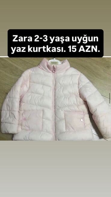 qız uşaqları üçün tortlar: Kurtka, Qız üçün, 2 - 3 yaş, Zara Kids — 4