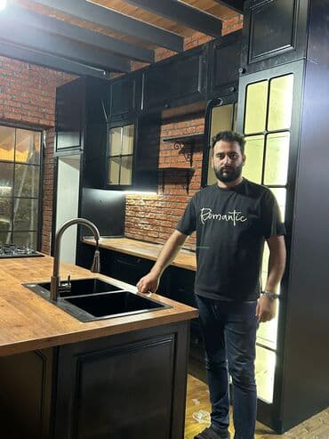 xonca kiraye: Sifarişlə mətbəx dəsti, Özü çəkən petlələr, MDF, Kredit var, Pulsuz çatdırılma — 13