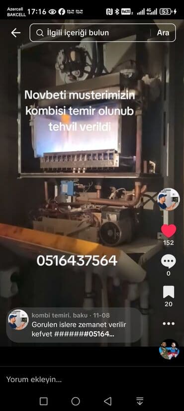 kombi qutusu: Bütün növ kombilərin pitiminutkaların təmiri. Görülən işlərə zəmanət — 3