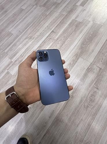watt pro: IPhone 12 Pro Max, 128 GB, Göy, Simsiz şarj, Face ID — 1