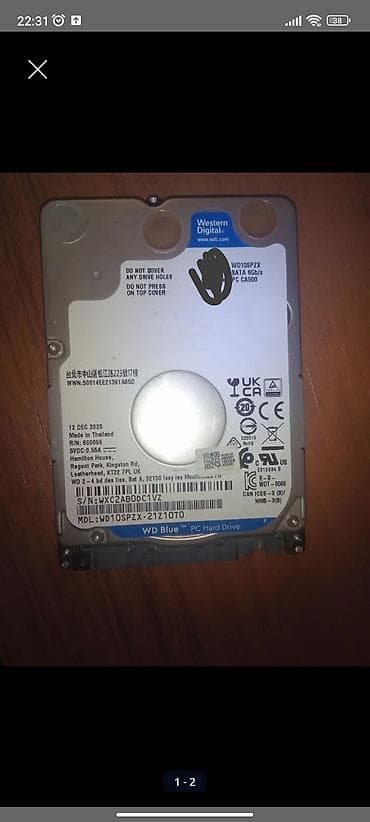 playstation 4 2tb: Daxili Sərt disk (HDD) Western Digital (WD), 480 GB, 2.5", Yeni — 1