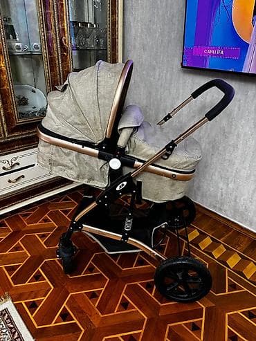 uşaqlar ucun saatlar: Uşaq arabası – çoxfunksiyalı, rahat və praktik model • Rəng: bej — 7