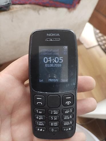 iphone x problemleri: Nokia 105 4G, rəng - Qara — 1