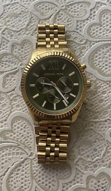 sensor saatlar: Michael Kors kişi qol saatı - Korpus və qolbaq: qızılı tonlu — 1