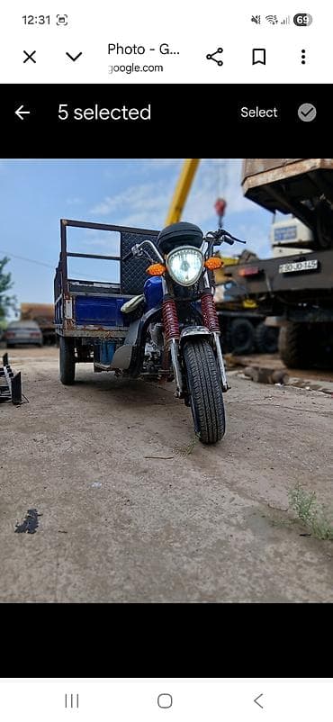 купить мопед в кредит: Yükdaşıma üçün üçtəkərli motosiklet (trisikl) - Güclü ön far və — 4