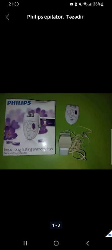 Philips epilator. Təzədir