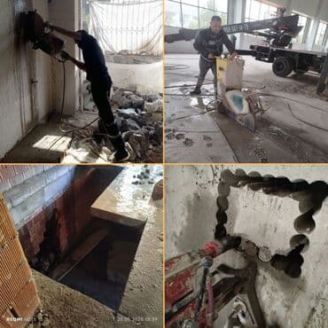 qabyuyan təmiri: #Betonkesme #betondeşmə Beton kubik kərpic - dən kəsim deşim — 3