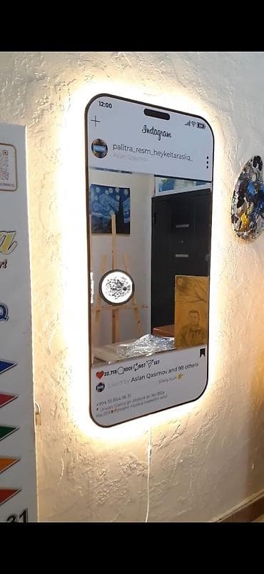 Moyka avadanlığı: 😎Azerbaycanda ilk! Yeni maraqlı hekayə dekor aynası. 📸 Bir güzgü ilə — 2