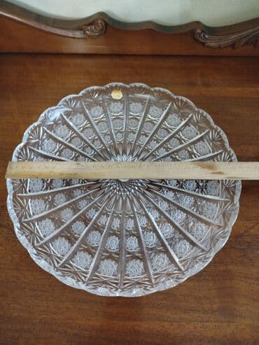 qedimi boşqablar: Boşqablar, 1 əd, rəng - Ağ, Xrustal — 2