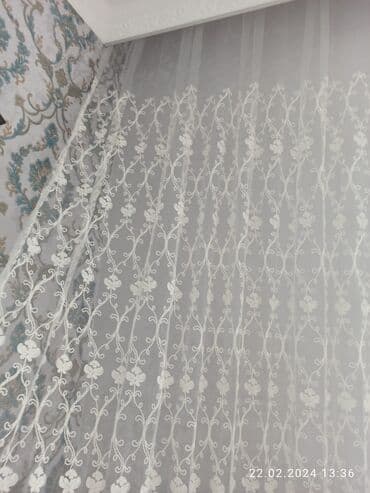 тюль белый: Tül perde 3m. italyan tül perde her biri 50m 3 eded — 3