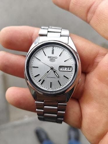 Сумки: Seiko 5 avtomatik qol saatı - Klassik dizayn: gümüş rəngli — 2