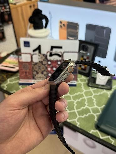 Smart qolbaqlar: Smart saat, Apple, Suya davamlı, rəng - Qara — 6