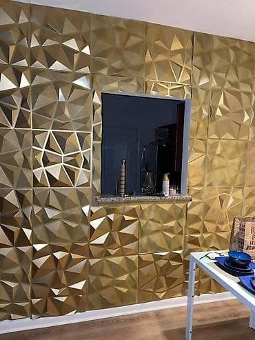 teze xalcalar: 3D dekorativ divar panelləri - Material: yüngül və davamlı 3D — 7