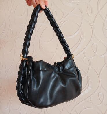 qaşlı çanta: 4 ədəd çanta - Parlaq bordo qara bej və bej və qəhvəyi rəngli — 3