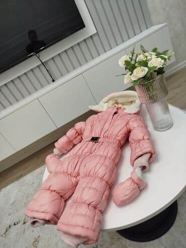 uşaqlar üçün qış papaqları: Kombinezon, Qız üçün, 9 - 12 ay — 3