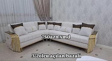salon mebelleri satilir: Künc divan, Bazalı — 1