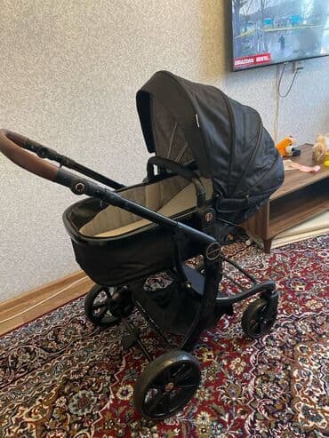 купить детские коляски: Классическая прогулочная коляска, Б/у — 2
