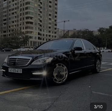 Avtomobil satışı: Mercedes-Benz S-Class (W221) sedan, qara rəng, benzinli, avtomatik — 6