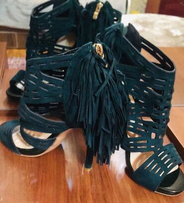 kisiler ucun gumus sepler: Ölçü: 36, rəng - Yaşıl, Yeni — 1