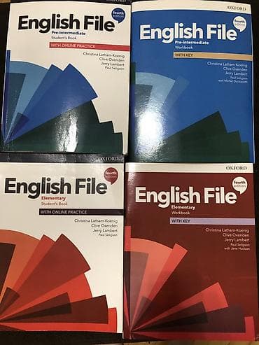 English File Fourth Edition – Elementary və Pre‑intermediate dəstləri