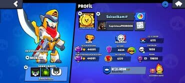 Nərdlər: Brawl Stars hesabı – yüksək səviyyəli, zəngin kontentli profil Ümumi — 2