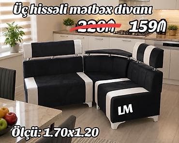 ofis divan: Mini-divan, Mətbəx üçün, Parça — 1