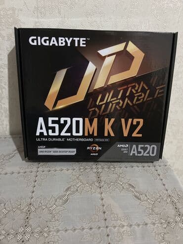 Tavalar: Ana Platası Gigabyte A520M K V2, Yeni — 1