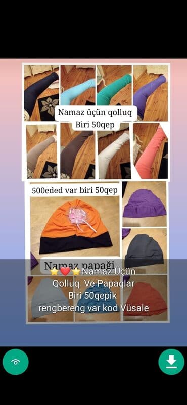 turkan hicab instagram: Qolluq ve Papaqlar şekilde qiymet melumat qeyd olunub unvan Gence — 1
