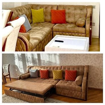 divanl: Künc divan, İşlənmiş, Açılan, Bazalı — 1