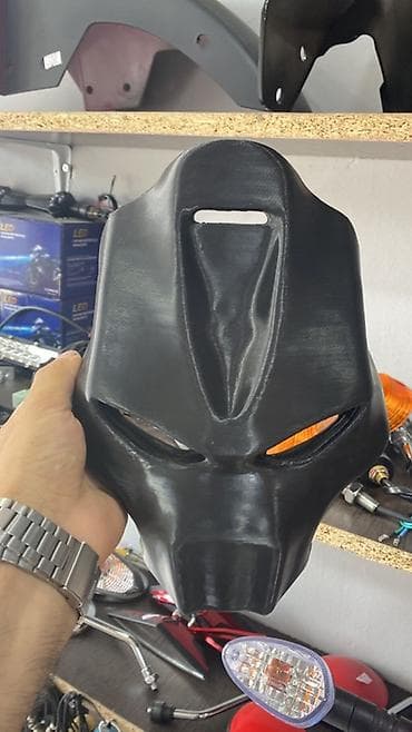 Motosiklet üçün ön far/başlıq maskası - Material: sərt plastik