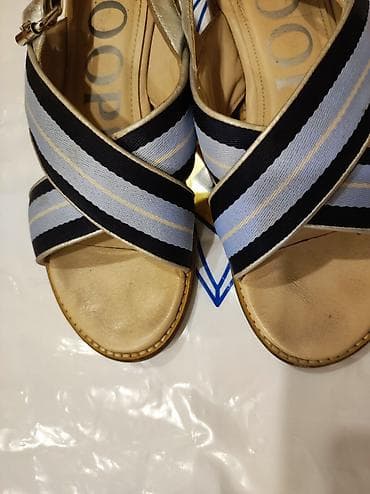 Basanoşka və səndəllər: Ölçü: 40, rəng - Mavi, İşlənmiş — 3