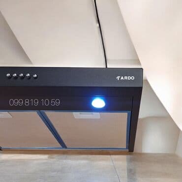 Кухонные плиты и варочные поверхности: Вытяжка цвет - Черный, Новый — 2