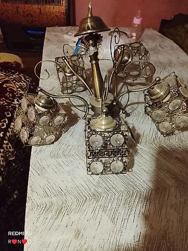 asma tava: Çılçıraq, 5 lampa, Metal — 3