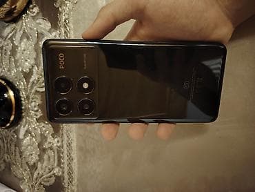 telefonlae: Poco X6 Pro 5G, 256 GB, rəng - Qara, Barmaq izi — 6