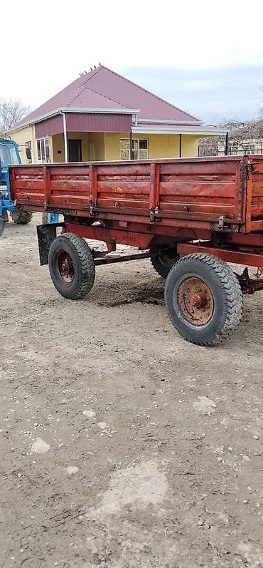 Kənd təsərrüfatı üçün ikioxlu traktor qoşqusu - Hidravlik üçtərəfli — 3