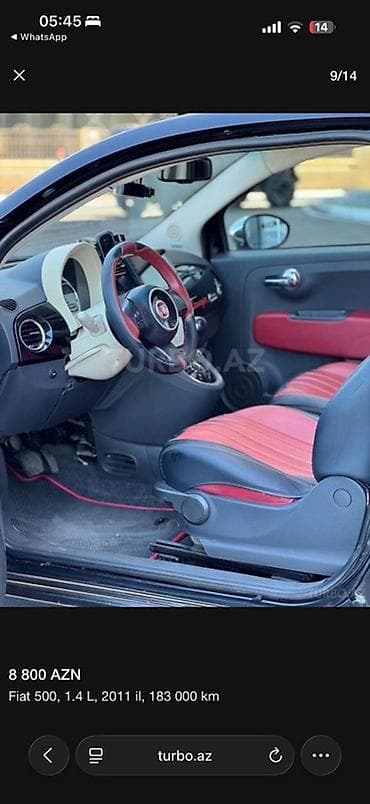 Продажа авто: Fiat 500: 1.4 л | 2011 г. 183000 км Хэтчбэк — 9