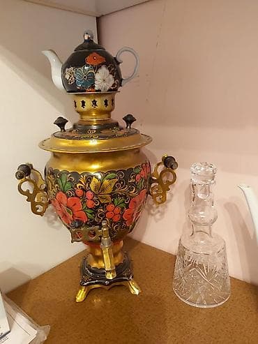 köz samavarı: İşlənmiş Od Samovar, 3 l, Pulsuz çatdırılma — 3