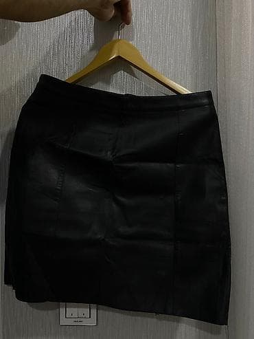 geyim qadin: Mini Ətək, Vero Moda, Dəri, L — 1