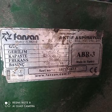 nar agacı: Sənaye tipli radial aspirator/ventilyator – Fansan ABR-3 Texniki — 3