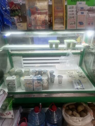 telfon soyuducu: Mağaza üçün soyuducu vitrin və içki vitrin - Şüşə qapılı, dik tip — 1