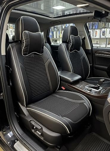 avto cexol satisi: Universal avtomobil oturacaq üzlükləri və boyun yastıqları dəsti - — 1