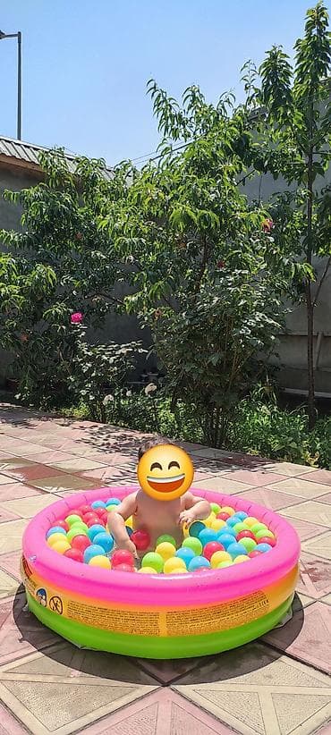 Uşaq üçün rəngarəng şarlarla hovuz - Növ: Üç halqalı şişmə uşaq at lalafo.az Uşaq üçün rəngarəng şarlarla hovuz - Növ: Üç halqalı şişmə uşaq