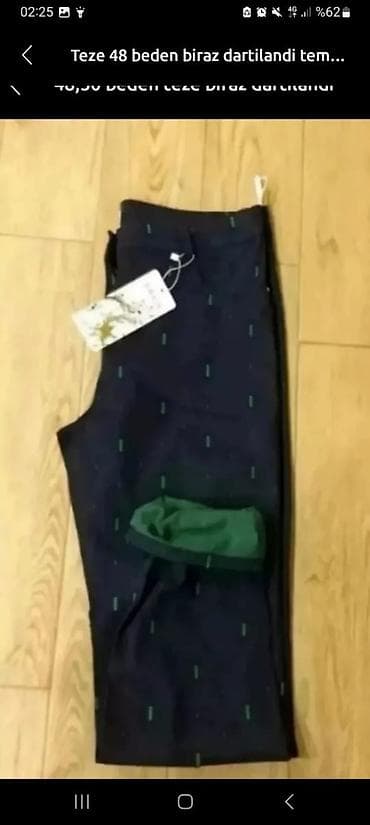 Türkiyə istehsalı 48 ölçü şalvar. - Parça: yüngül, bir az dartılan