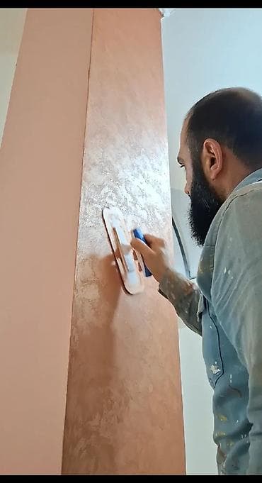 Dekorativ boya və suvaq işləri – divar və tavanlar üçün . 070 860 04