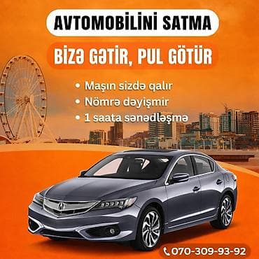 Avtomobilinizi satmadan nağd vəsait əldə etmək imkanı! Xidmətin lalafo.az -da Avtomobilinizi satmadan nağd vəsait əldə etmək imkanı! Xidmətin
